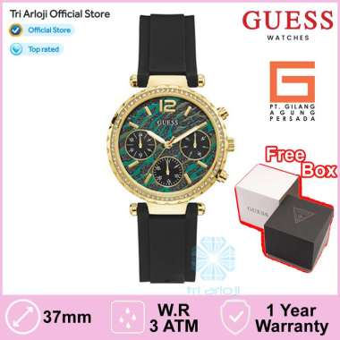 GUESS Watches GUESS GW0113L1 Original SOLSTICE Jam Tangan Wanita Analog Black Gold