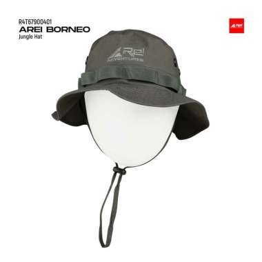 Topi Rimba Jungle Hat Arei Rei Borneo Bolak ORIGINAL 100% Army
