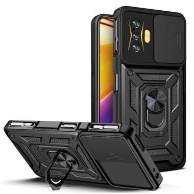 CASE POCO F4 GT - CASING POCO F4 GT CASE ARMOR DEFENCE SERIES POCO F4 GT HITAM