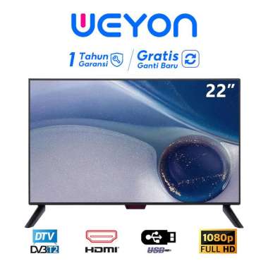 Weyon Digital TV Weyon TV Digital 22 Inch TV LED FHD Televisi Garansi 1 Tahun