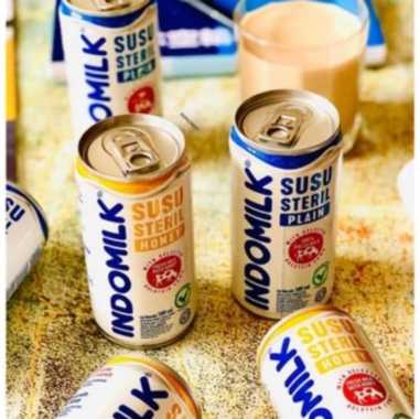 COD // Indomilk Susu Steril Honey Dan Plain 1 Dus 24 kaleng // Susu Indomilk // Susu Kaleng // Susu 