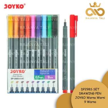 Dp298S Set Drawing Pen Joyko Warna Warni 9 Warna Multicolor