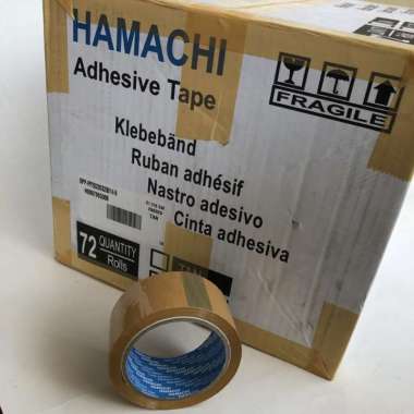 lakban coklat Hamachi 45mm [1 dus = 72 pcs]