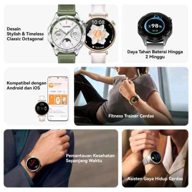 HUAWEI WATCH GT 4 Smartwatch | Fashionable Design | Professional Health Monitoring | Up to 2 Weeks B