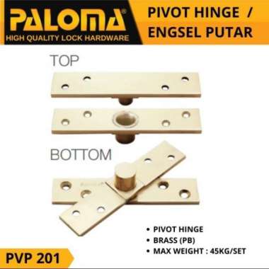 PALOMA PVP 201 PIVOT HINGE ENGSEL PUTAR JENDELA BRASS GOLD PB EMAS