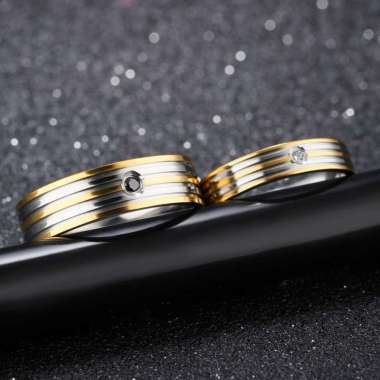 [NEW] Cincin Couple Titanium / Cincin Couple Ring / Couple Pasangan / Cincin Nikah Tunangan C075 1 pcs cowok