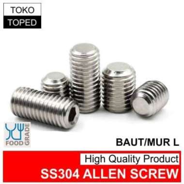 SS304 Allen Head Screw | Food Grade | alen baut l mur flat M2 x 2.5