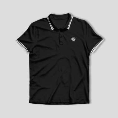 Prodigo * Polo Shirt Black Maratua Motif 3 I Kaos Polo Shirt Pria I Atasan Kaos Kerah I T-Shirt Baju