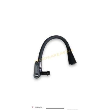 GZR Kran Angsa Fleksibel Terompet Engkol Keran Hitam Cuci Piring