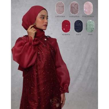 ALLURA DRESS LACE ORGANZA OUTER DRESS LACE L