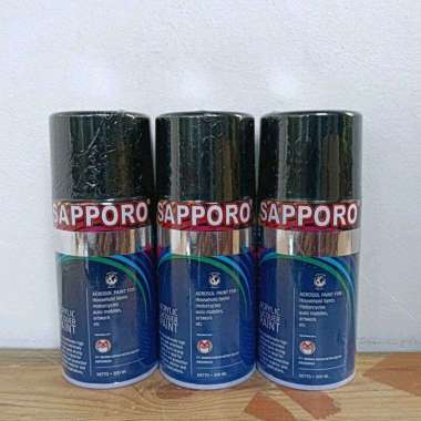 pilok pilox cat spray sapporo chrome crome 300cc stainless chrome 300cc