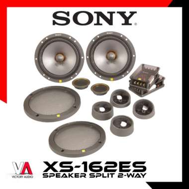 Speaker Split 2-Way Component System SONY XS-162ES 6.5 Inch Mica Reinforced Cellular Aramid Fiber Woofer + 1 Inch Synthetic Fiber Dome Tweeter + XO