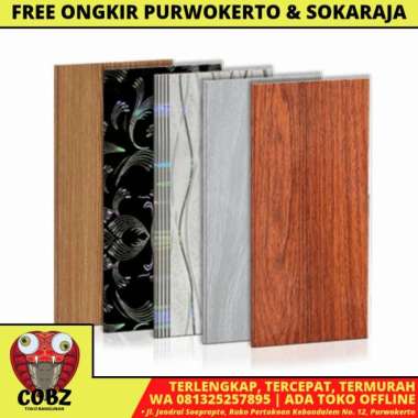 8 MMx 200 MMx 4 M / ALDERON Plafon Gypsum GRC U PVC Hotstamping Lembar