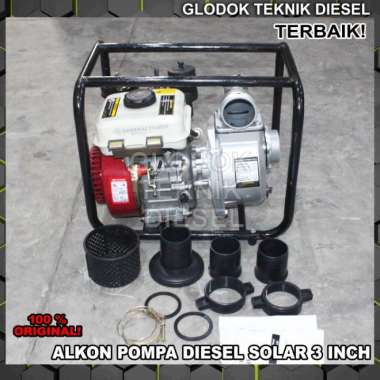 Pompa Diesel Solar Mesin Pompa Air Sawah Irigasi Alkon 3 Inch TERBAIK Multicolor