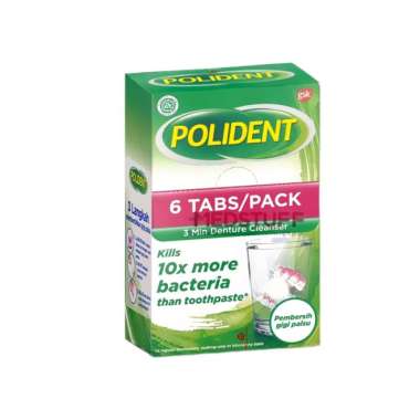 POLIDENT DAILY CLEANSER 6 TABLET
