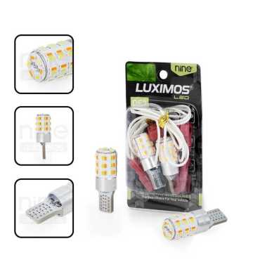 LAMPU LED LUXIMOS T10 DF2 MODE SENJA + SEIN MOTOR SUPER BRIGHT 48 MATA