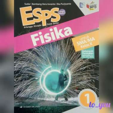 Buku ESPS Fisika Kelas X SMA/MA Penerbit Erlangga Multicolor