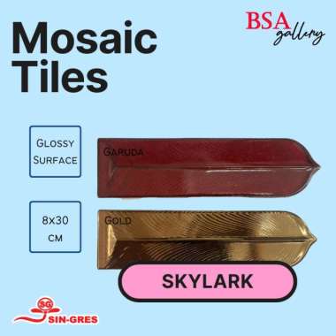 MOSAIC TILE SKYLARK / KERAMIK MOZAIK HIASAN DINDING MODERN GLOSSY GARUDA