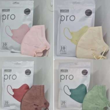MASKER MOUSON KN95 PRO PREMIUM MASK ISI 10 PCS putih