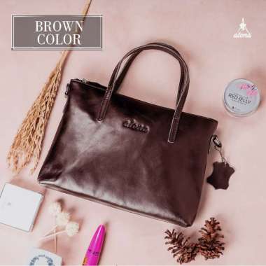 VERISH LEATHER - Alona premium bag COKLAT