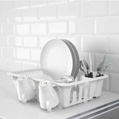 Ikea FLUNDRA Rak Pengering piring, warna putih