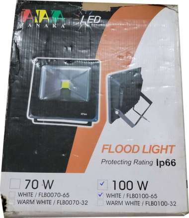 Tanaka lampu sorot LED 100watt COB IP66 Floodlight LED hitam