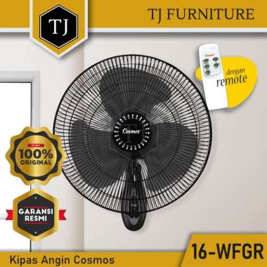 Cosmos Kipas Angin Dinding / Wall Fan / Kipas 16 inch Dengan Remote - 16-WFGR / 16 WFGR