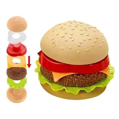 Stacking Mainan Anak Susun Burger Gourmet Infinited Fun Burger LF28