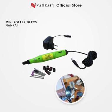Gerinda Bor Mini / Mini Die Grinder Rotary Tool (10 pc) Nankai Hijau