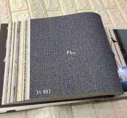 WALLPAPER DINDING POLOS SERAT KAIN ABU MINIMALIS