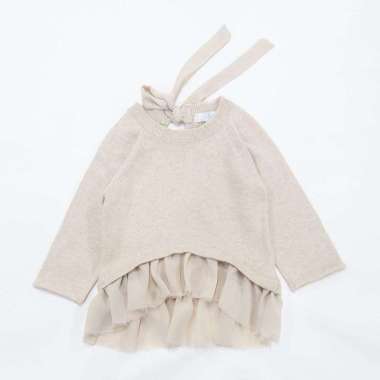 cribcot knit wear (baju rajut) - La Vie En Rose M Creme-2y