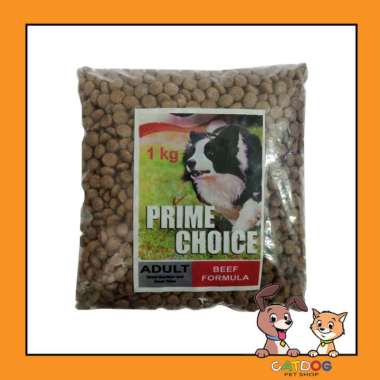 Dog food prime choice adult beef 1 kg