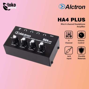 ALCTRON HA4 HA 4 PLUS - Mini 4 Channel Headphone Amplifier