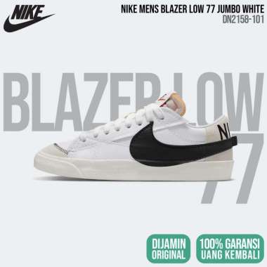 Nike Blazer Low 77 Jumbo [DN2158-101] White Mens Original BNIB - Sepatu Sneakers Pria 45