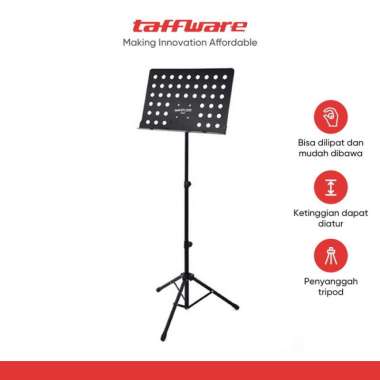 TaffSTUDIO Stand Partitur Sheet Musik - P-06HC - Black