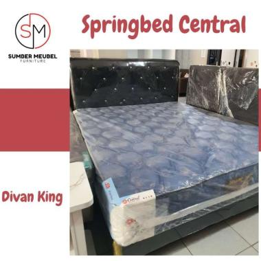 RANJANG KING KENT + SPRINGBED CENTRAL DELUXE 140x200 cm