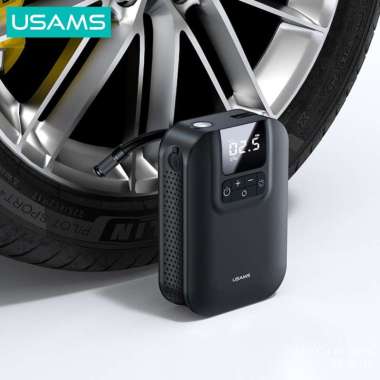 USAMS ZB215 Mini Car Air Pump Portable 5000mAh Pompa Angin Ban Mobil
