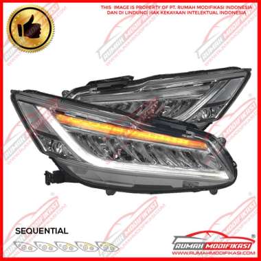 HEAD LAMP - HONDA ACCORD 2013-2016 - LED - LIGHTBAR - SEQUENTIAL