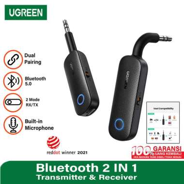 Ugreen Adapter Bluetooth 5.0 Transmitter Audio Receiver 2 in 1 CM403 Hitam