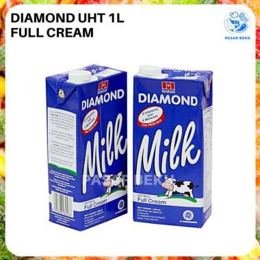 Susu Diamond UHT Full Cream dan Coklat 1 Liter Fresh Segar Pasar Beku Coklat