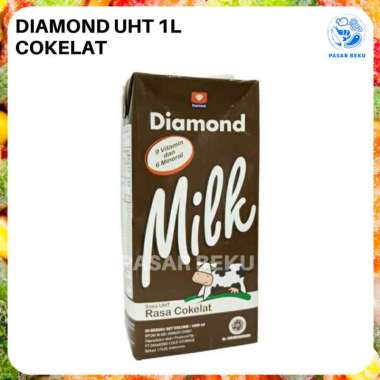 Susu Diamond UHT Full Cream dan Coklat 1 Liter Fresh Segar Pasar Beku Full Cream