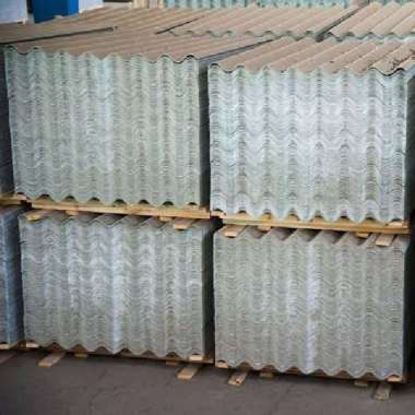 35 MM X 80 CM X 240 CM / NM ASBES ATAP FIBER SEMEN GELOMBANG KECIL