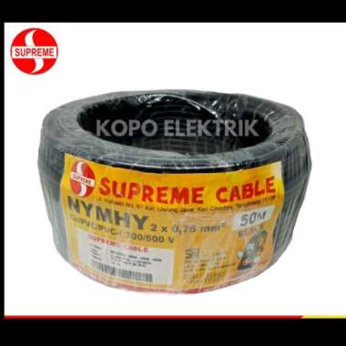 Kabel Supreme 2x0.75 Serabut Meteran 2x0,75