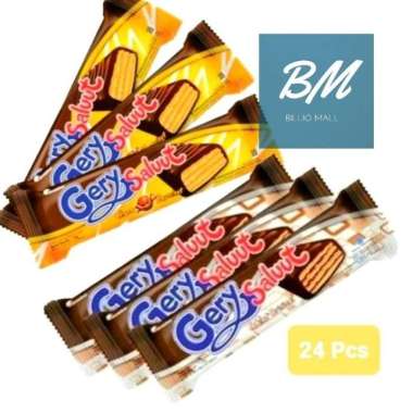 Gery Saluut Wafer isi 24 pcs / Gery Saluut Wafer 24 x 7.5gr choco hazelnut