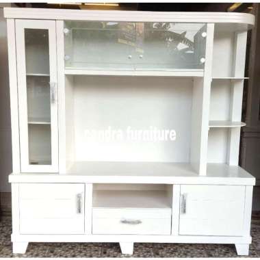 (grand opening)Lemari Pajangan TV Buffet TV Kayu Ukuran Besar 180*45*200cm