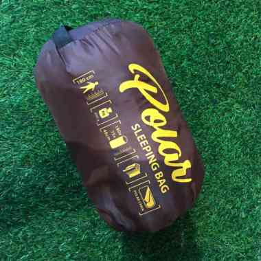 Sleeping Bag Polar Hangat | Selimut Tidur Polar Coklat