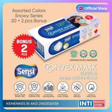 SENSI - Convex Mask 4 Ply SNOWY SERIES | Masker Sensi Earloop MIX