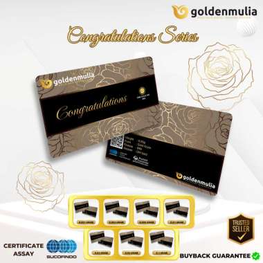 GOLDEN MULIA Logam Mulia Gift Series Congratulations 0.001 gr - 0.1 gr 0.005 gram