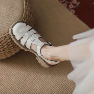 MIVASOO FLATFORM WANDA CLOG HEELS IMPORT PREMIUM IMPORT 37 BEIGE