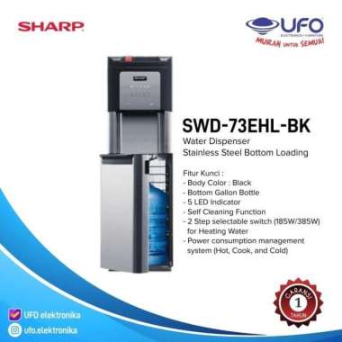 Sharp SWD73EHLBK Dispenser Galon Bawah